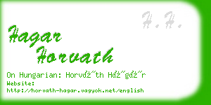 hagar horvath business card